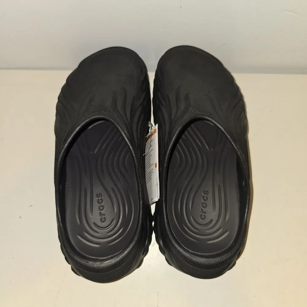 Crocs Echo Wave Clogs Black Sand Waterproof Comfort Shoe Unisex Adults M5 W7